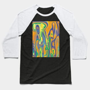 Liquid Abstract Art Baseball T-Shirt